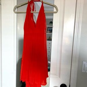 Red Halter Beach Dress